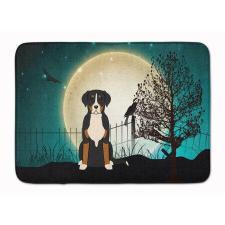 Carolines Treasures Halloween Greater Swiss Mountain Dog Machine Washable Memory Foam Mat BB2227RUG